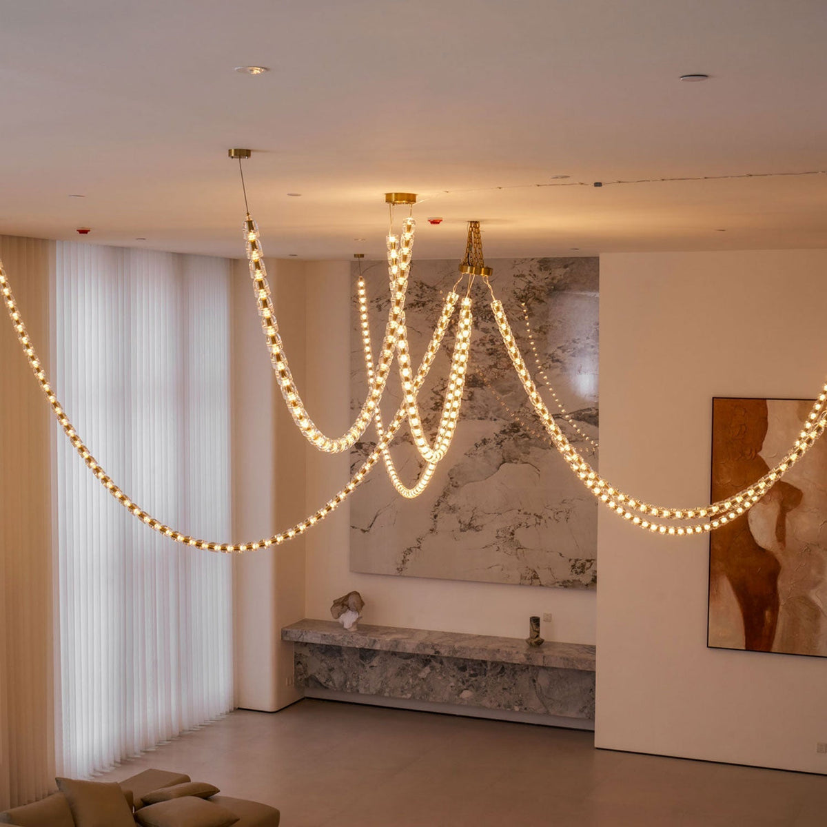 Gabriel Gold Chandelier-Neutral Decor