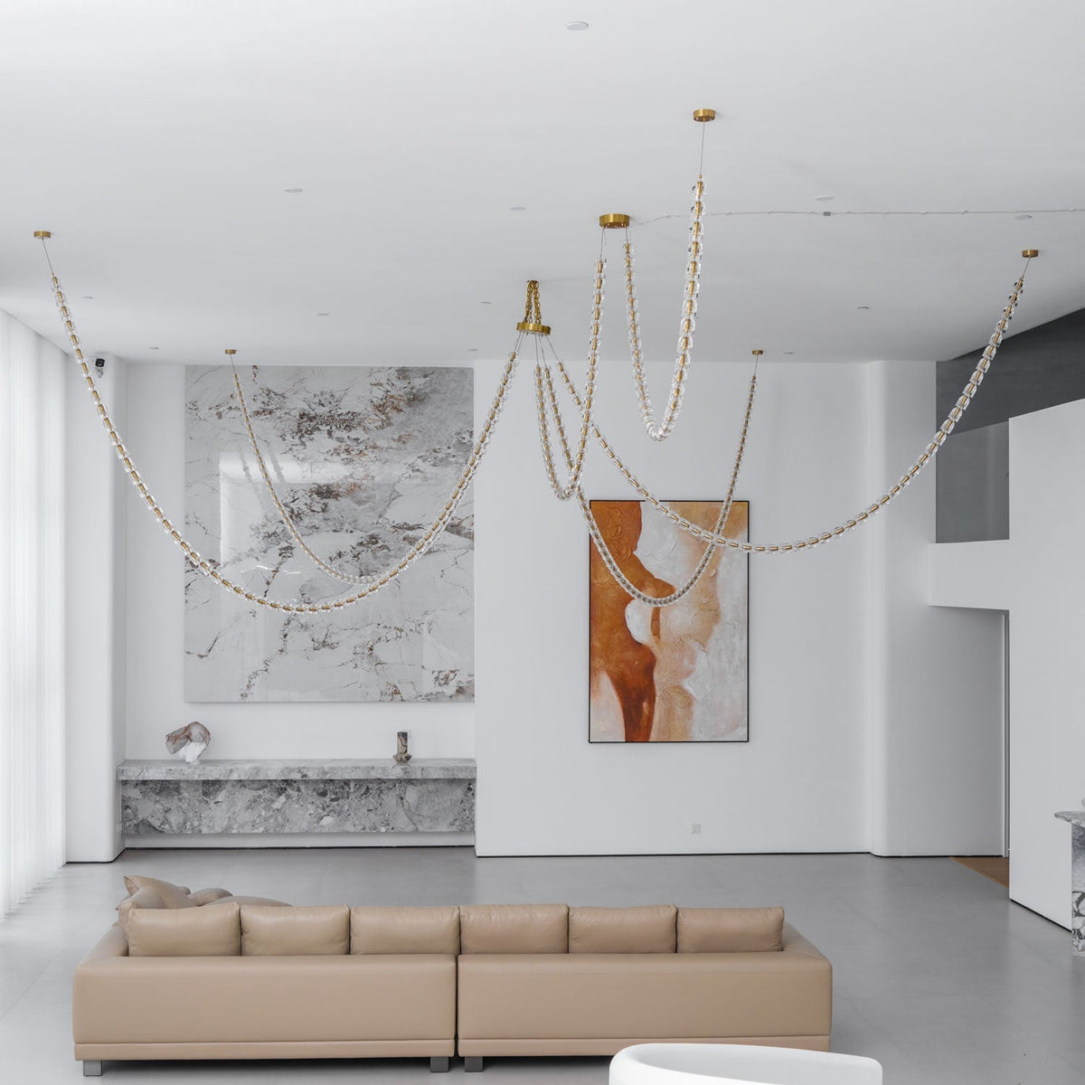 Gabriel Gold Chandelier-Neutral Decor