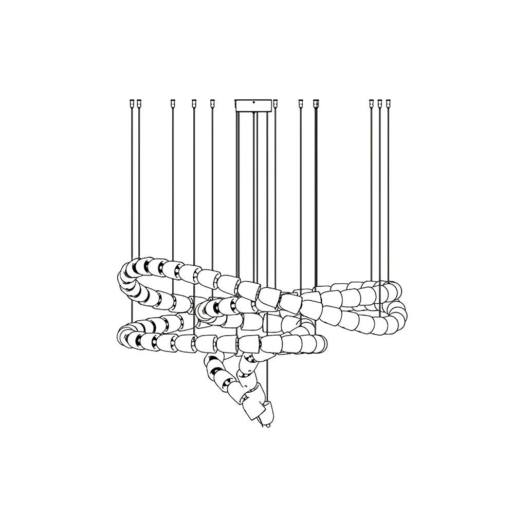Gabriel Gold Chandelier-Neutral Decor