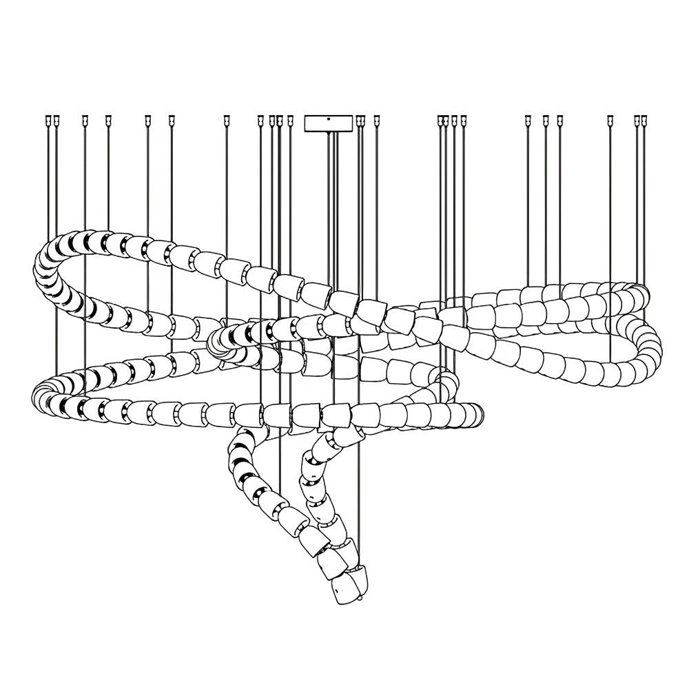 Gabriel Gold Chandelier-Neutral Decor