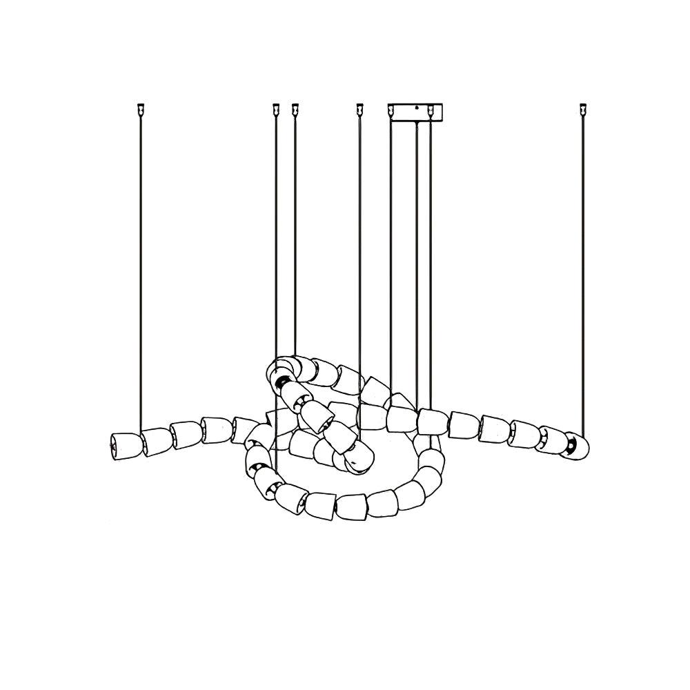 Gabriel Gold Chandelier-Neutral Decor