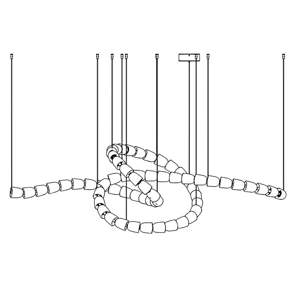 Gabriel Gold Chandelier-Neutral Decor