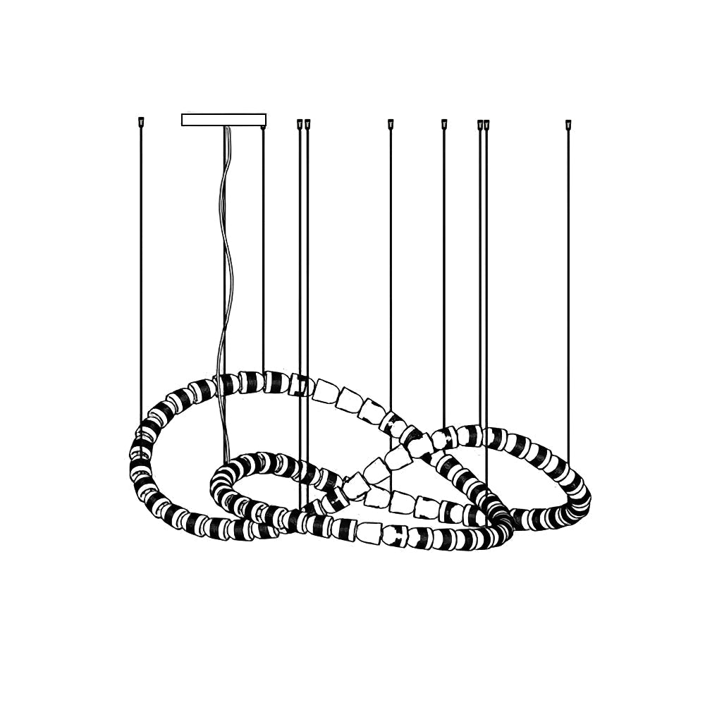 Gabriel Gold Chandelier-Neutral Decor