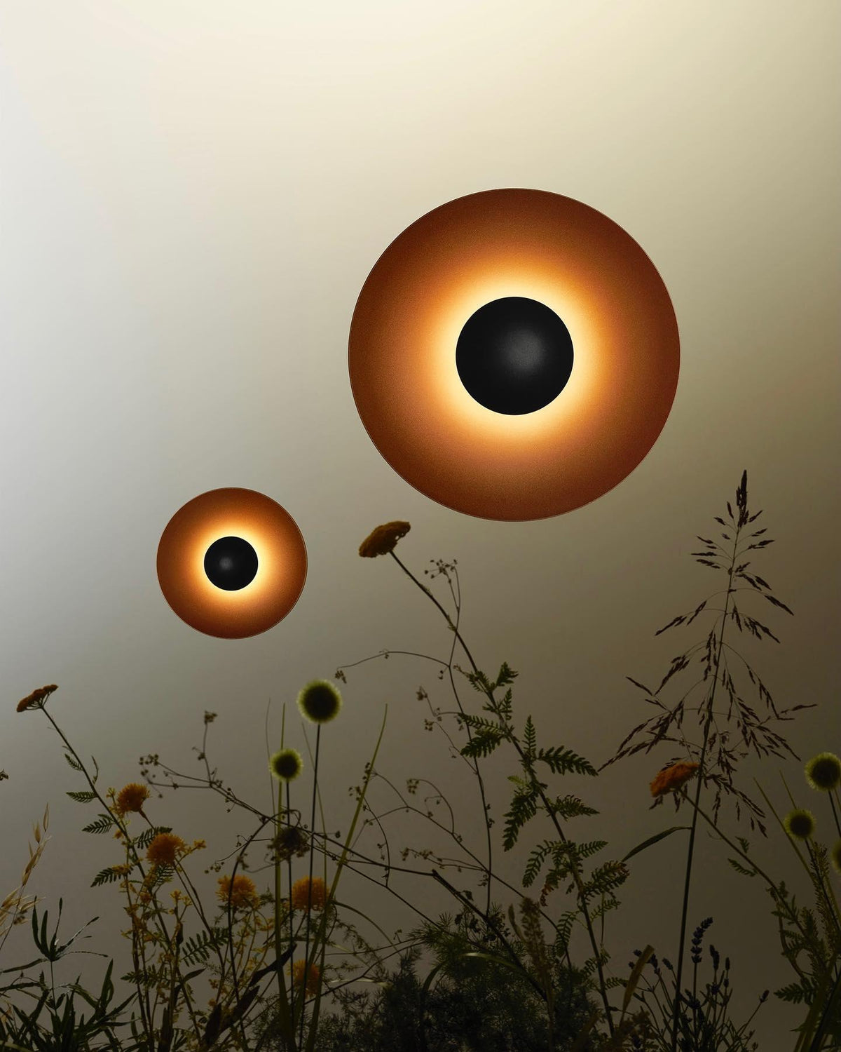 Wall Lamp Eclipse Inspired Halo Glow Modern Minimalist Art Accent-Neutral Decor