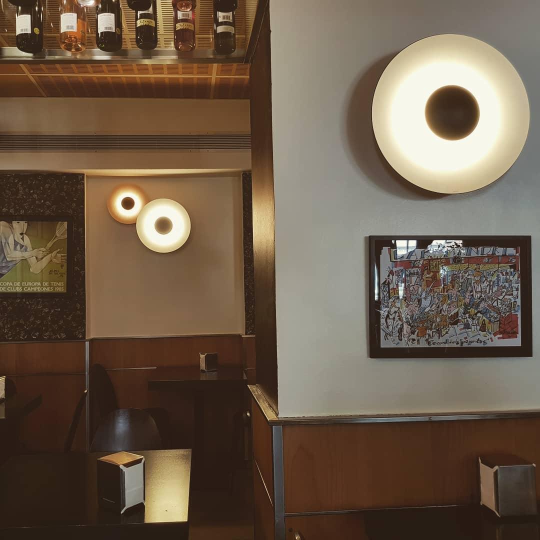 Wall Lamp Eclipse Inspired Halo Glow Modern Minimalist Art Accent-Neutral Decor