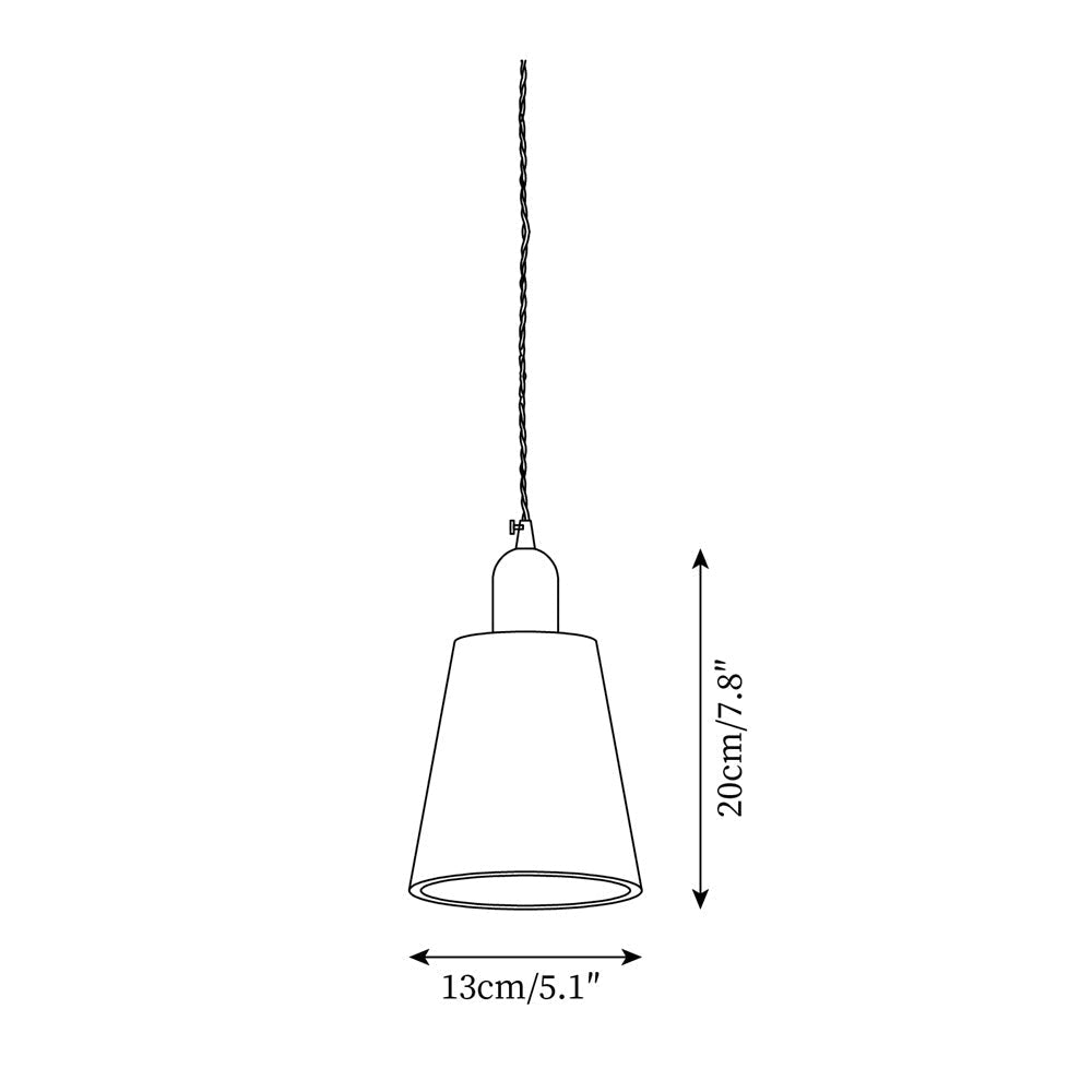 Wood Pendant Lamp Assorted Shapes in Solid Wood and Brass-Neutral Decor