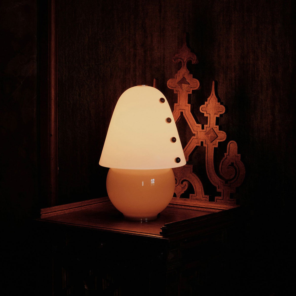 Enzo Lampe de Table Contemporaine en Verre