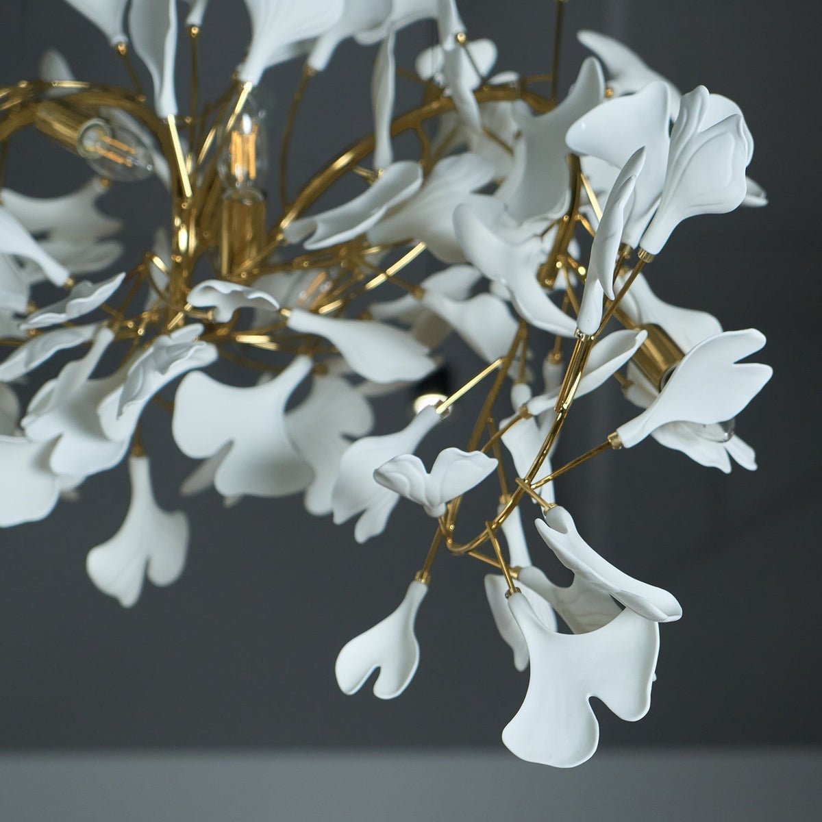 Elysia Floral Canopy Chandelier-Neutral Decor
