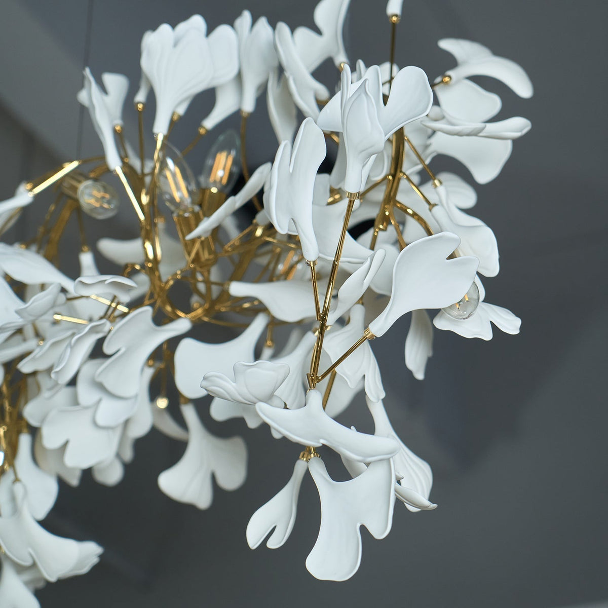 Elysia Floral Canopy Chandelier-Neutral Decor