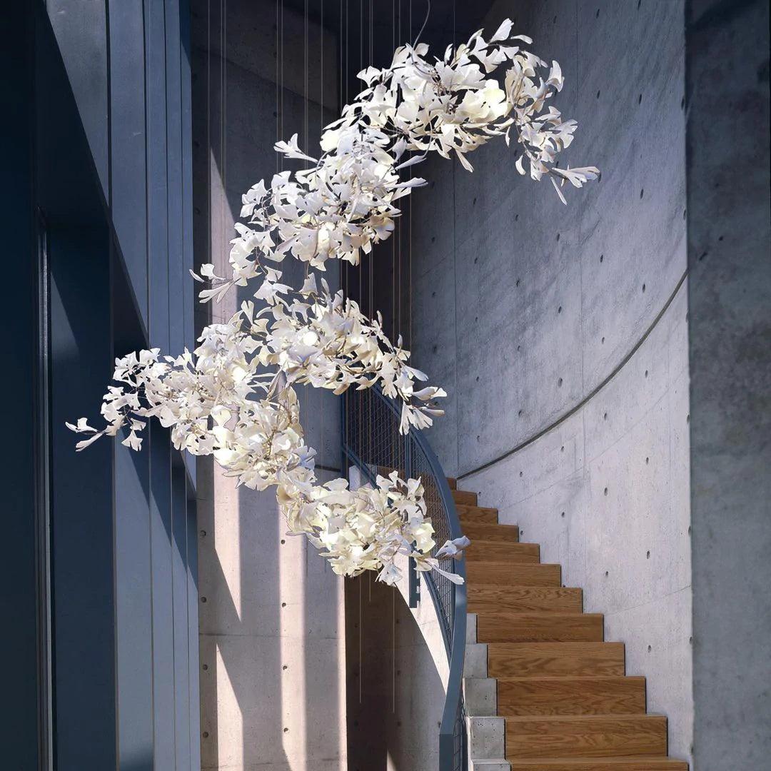 Elysia Floral Canopy Chandelier-Neutral Decor