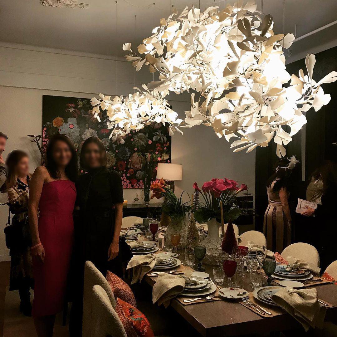 Elysia Floral Canopy Chandelier-Neutral Decor