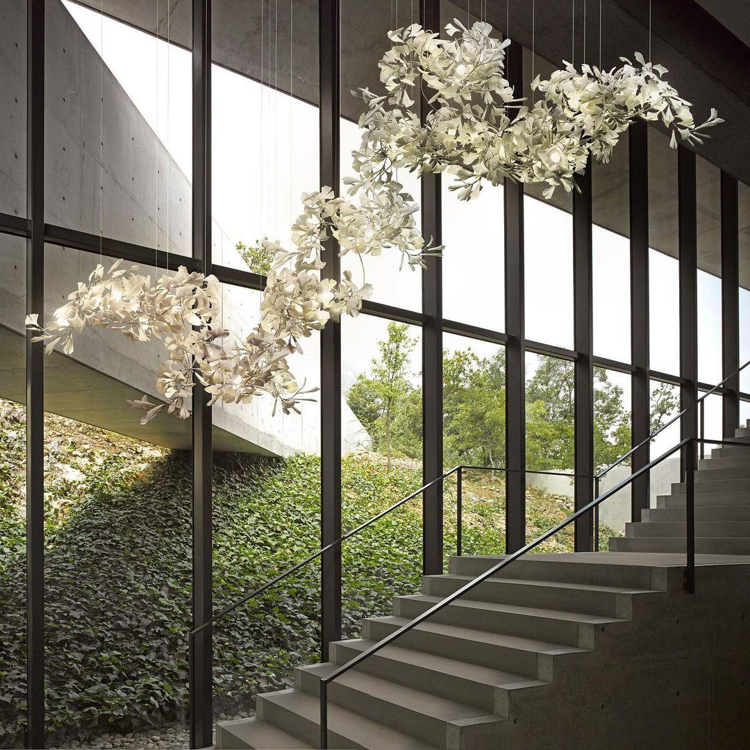 Elysia Floral Canopy Chandelier-Neutral Decor