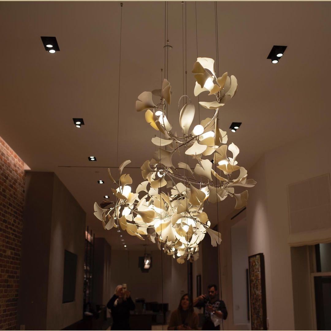Elysia Floral Canopy Chandelier-Neutral Decor