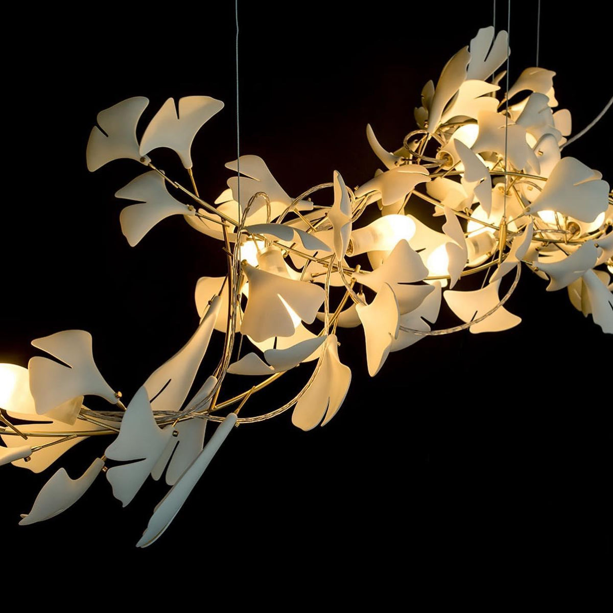 Elysia Floral Canopy Chandelier-Neutral Decor