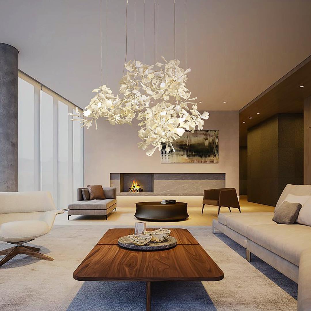 Elysia Floral Canopy Chandelier-Neutral Decor