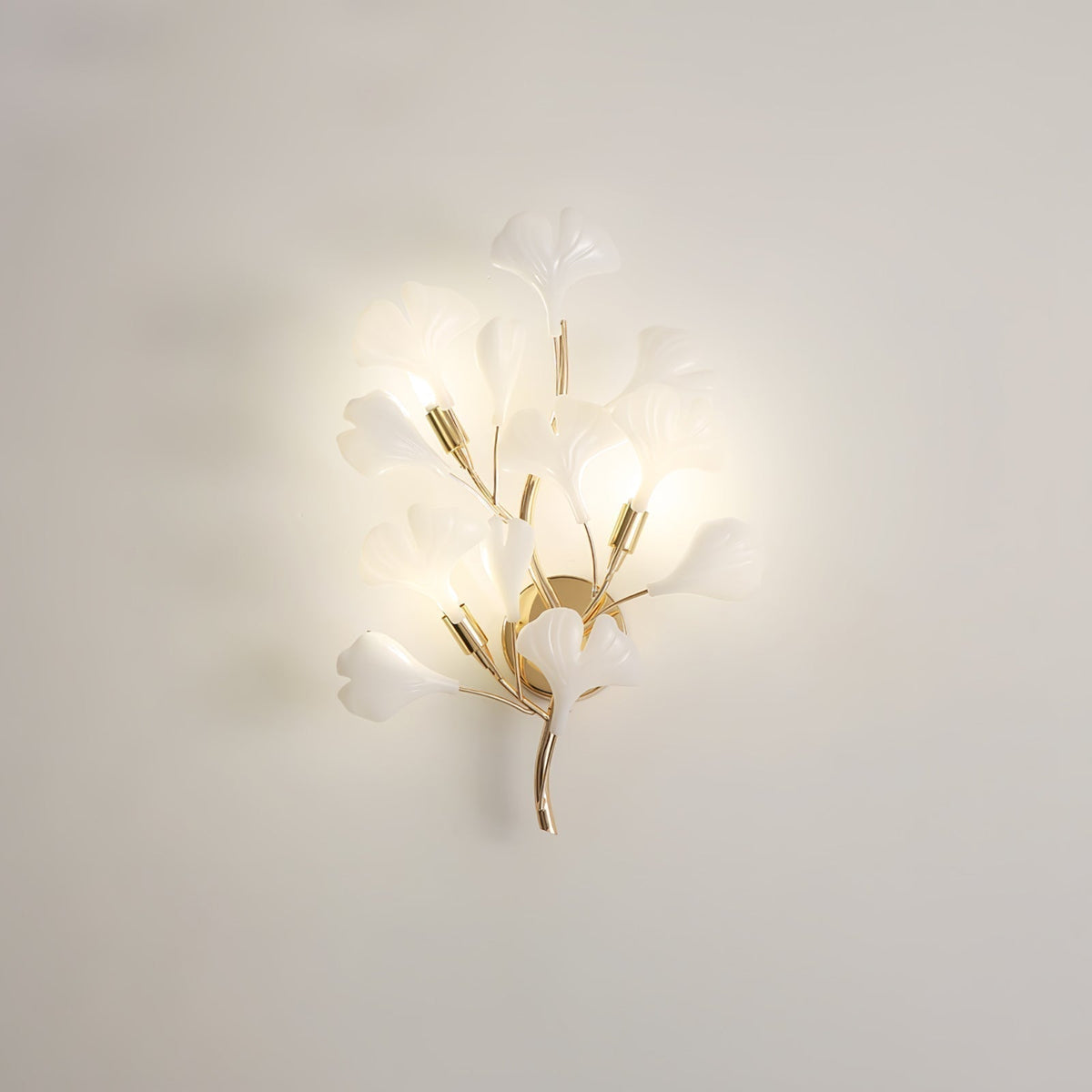 Teven Applique Murale Postmoderne Luxe Gingko Céramique-Cielum