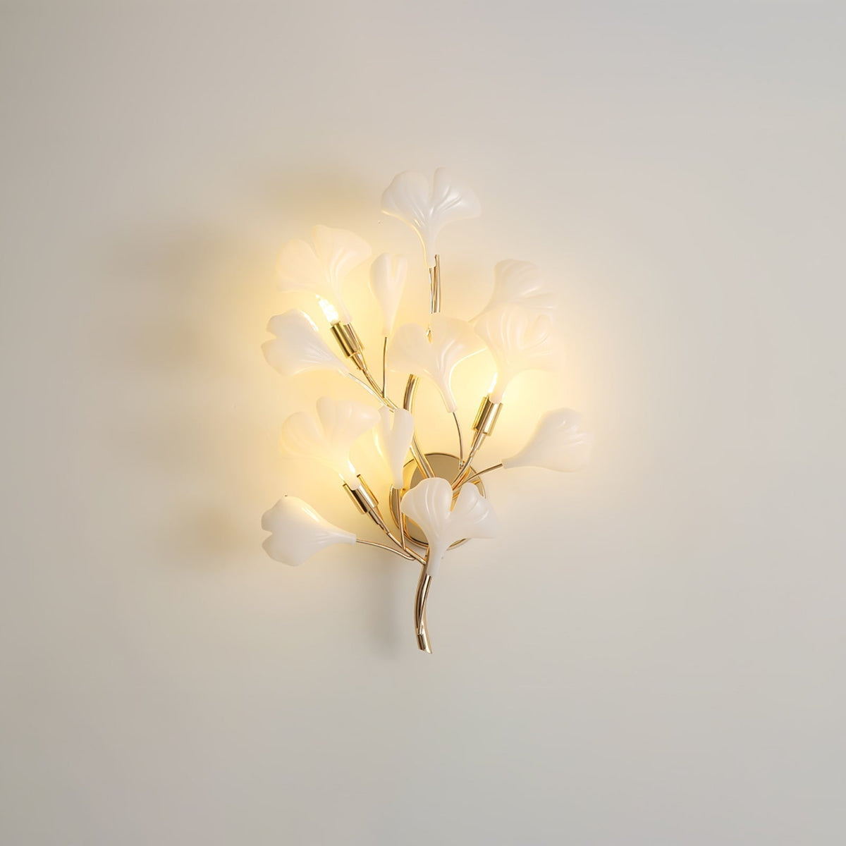 Teven Applique Murale Postmoderne Luxe Gingko Céramique-Cielum