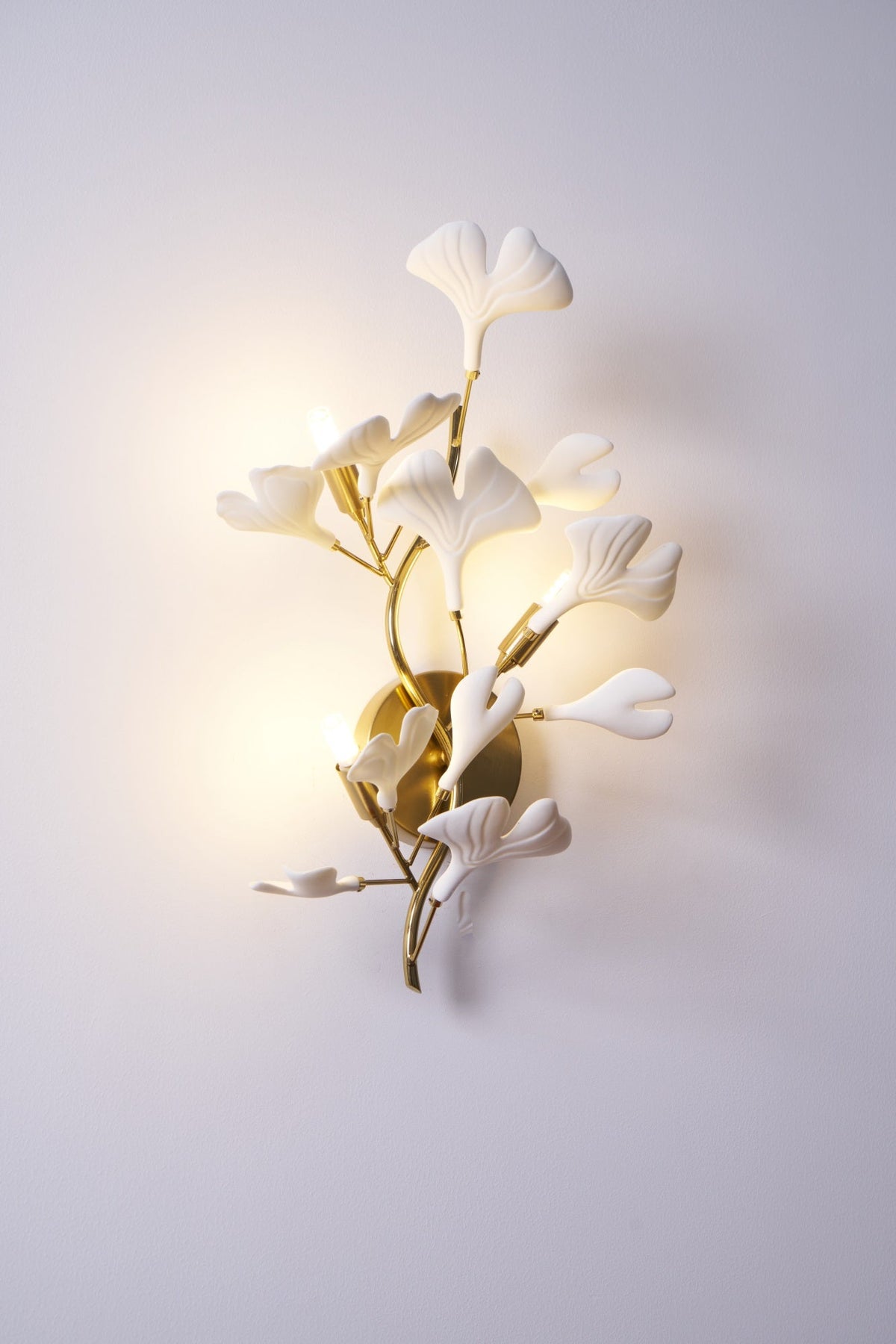 Teven Applique Murale Postmoderne Luxe Gingko Céramique-Cielum