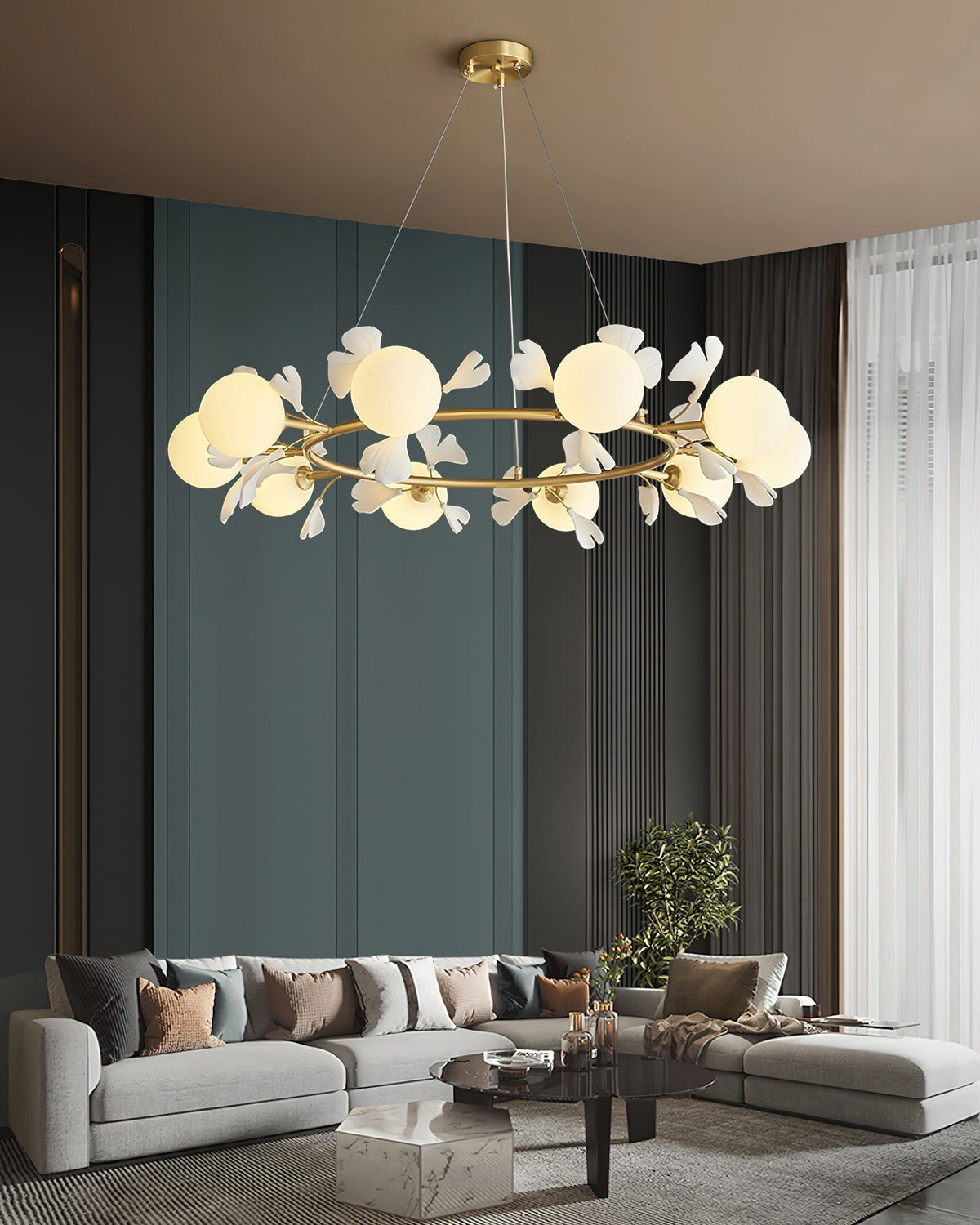 Fidova 8-Light Globe Chandelier-Neutral Decor