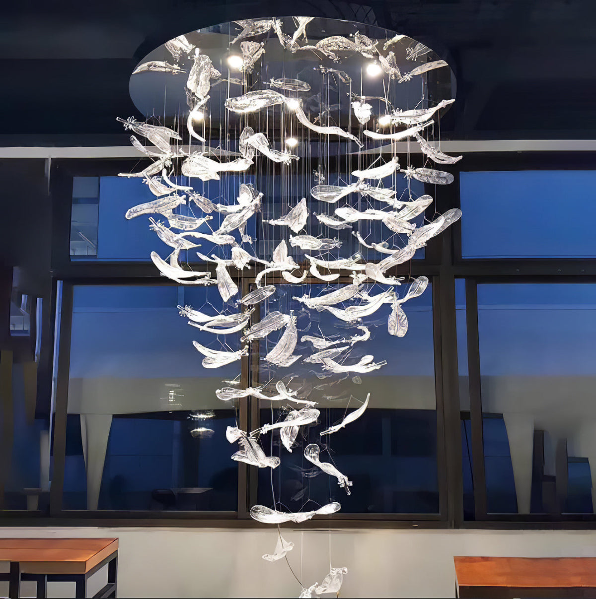 Aetherial Lustre Feuille en Verre