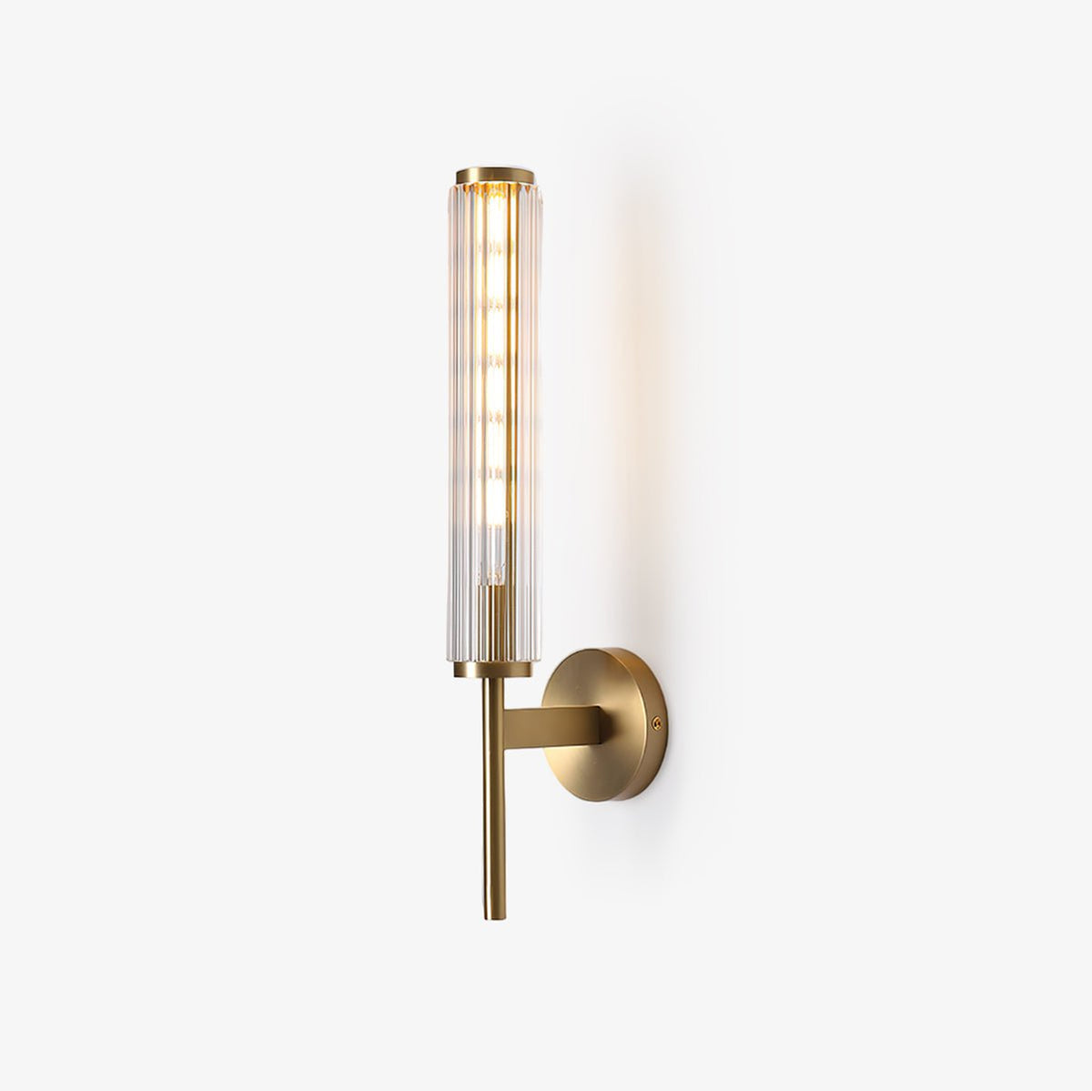Seveno Applique Murale Linéaire en Laiton et Verre Premium-Cielum