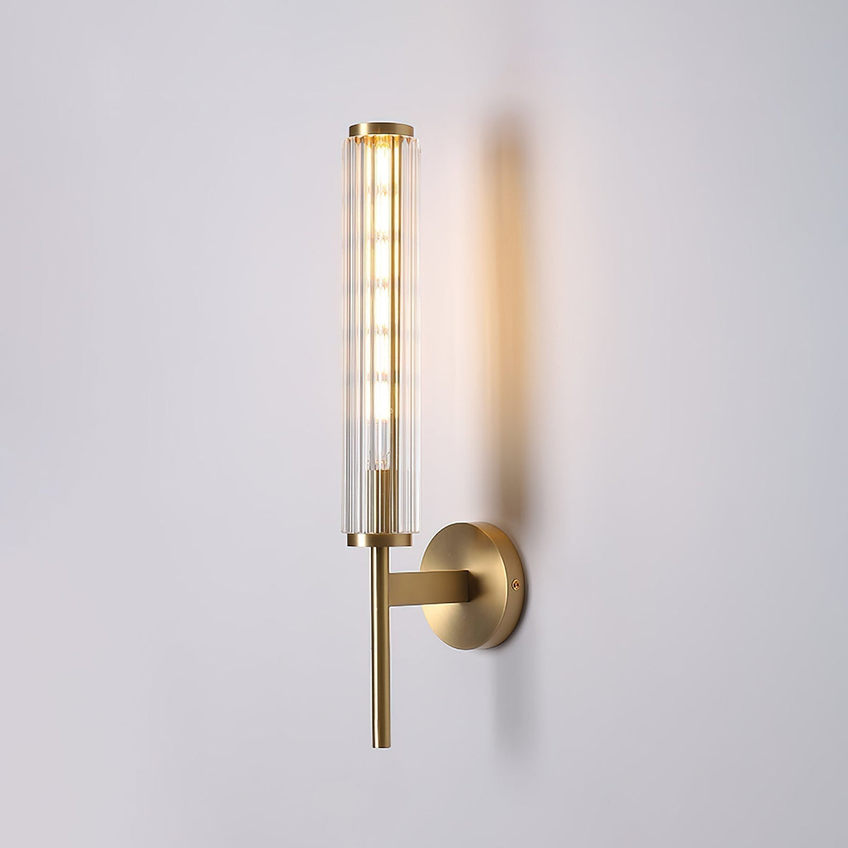 Seveno Applique Murale Linéaire en Laiton et Verre Premium-Cielum