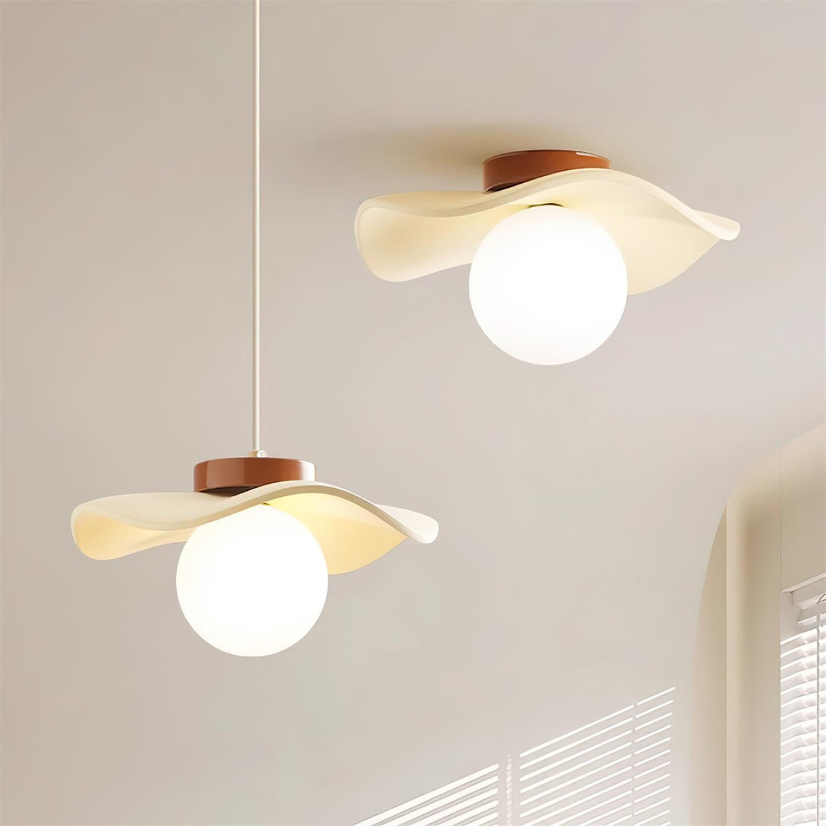 Wave Ceiling Light-Neutral Decor