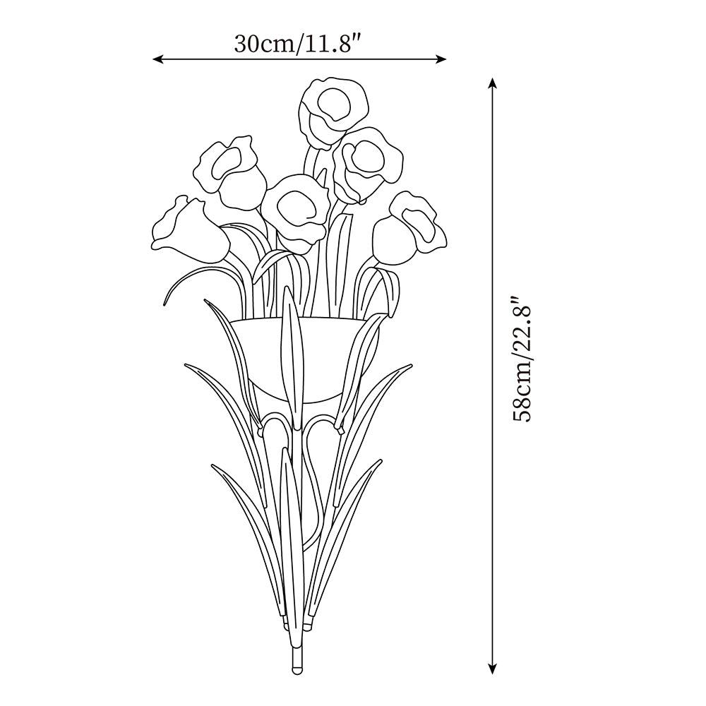 Lunafleur Lily Wall Lamp-Neutral Decor