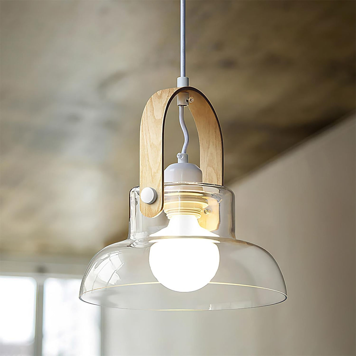 Sirovenix Suspension Clair Verre Rustique Moderne-Cielum