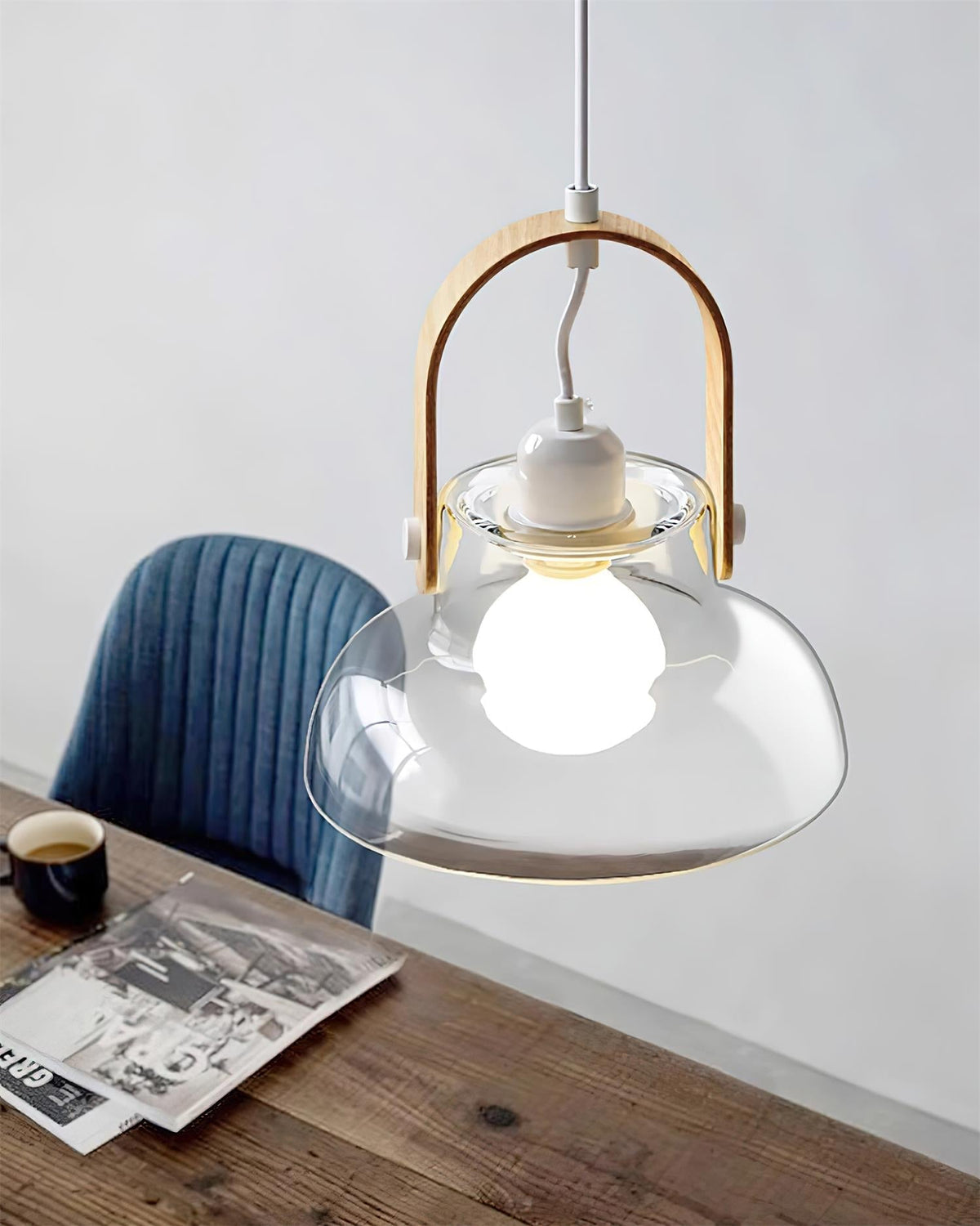 Sirovenix Suspension Clair Verre Rustique Moderne-Cielum