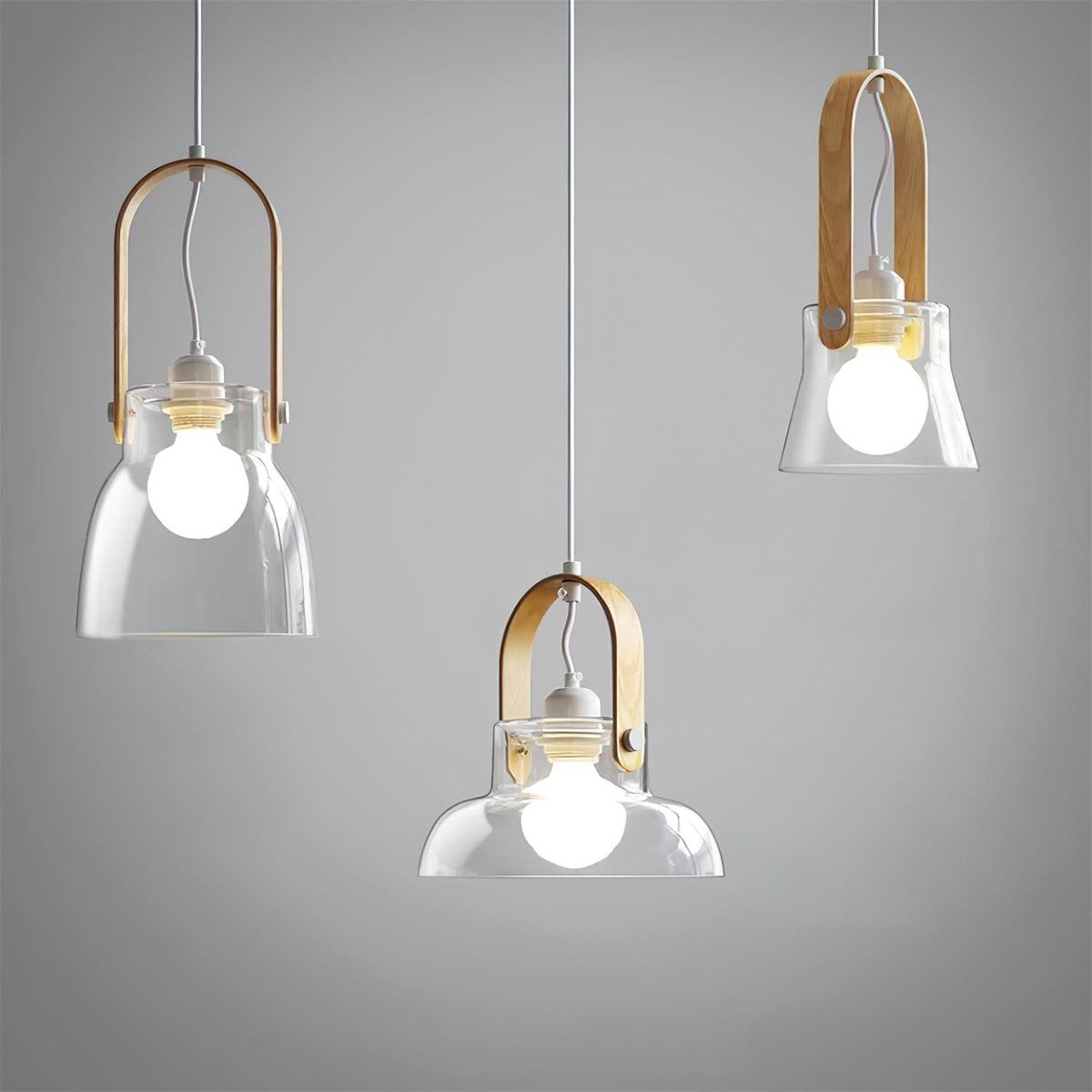 Sirovenix Suspension Clair Verre Rustique Moderne-Cielum
