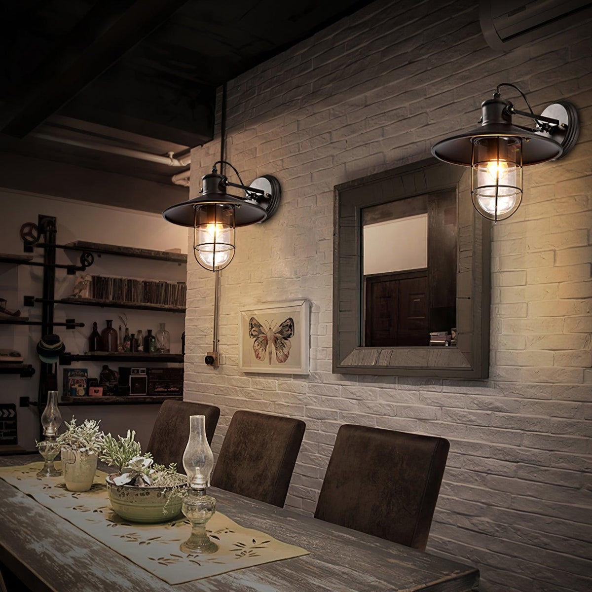Abnormal Harbour Industriel Verre Luminaire Mural