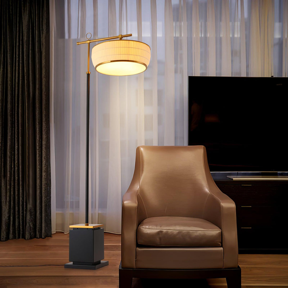 Socor Lampadaire Moderne en Tissu