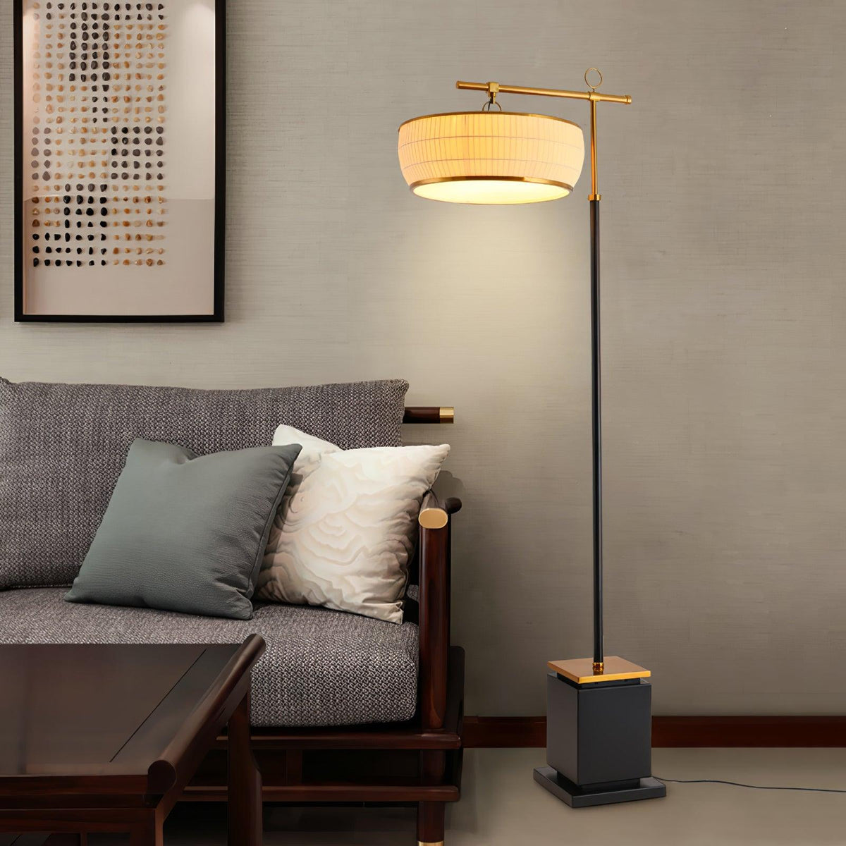 Socor Lampadaire Moderne en Tissu