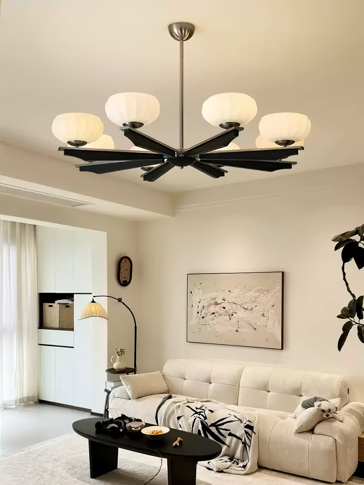 Veo Lustre Vintage Traditionnel Élégant en Bois-Cielum