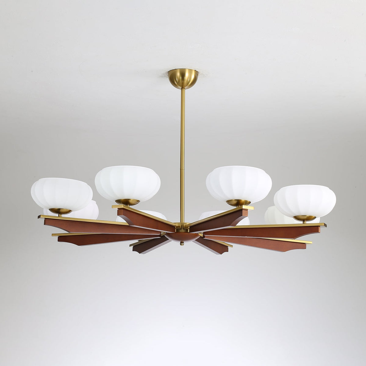 Veo Lustre Vintage Traditionnel Élégant en Bois-Cielum