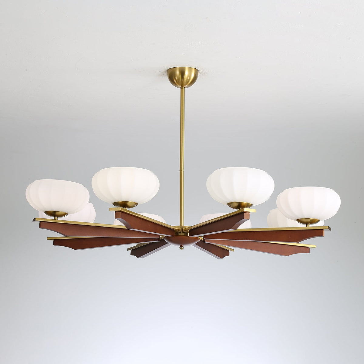 Veo Lustre Vintage Traditionnel Élégant en Bois-Cielum