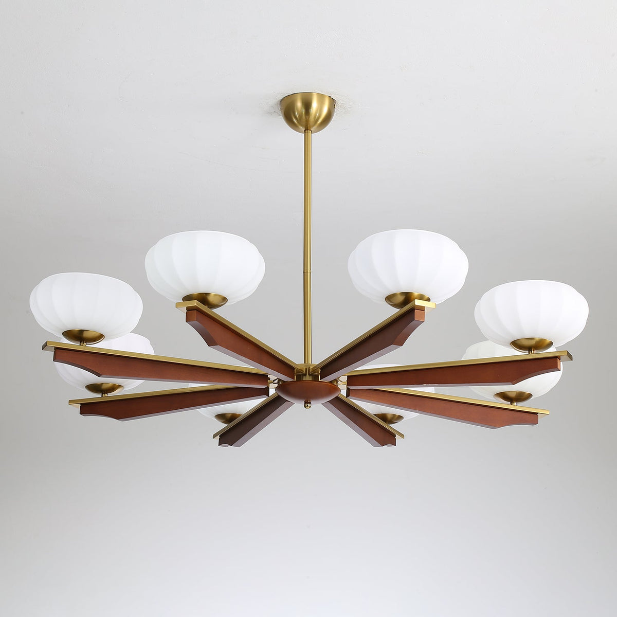 Veo Lustre Vintage Traditionnel Élégant en Bois-Cielum