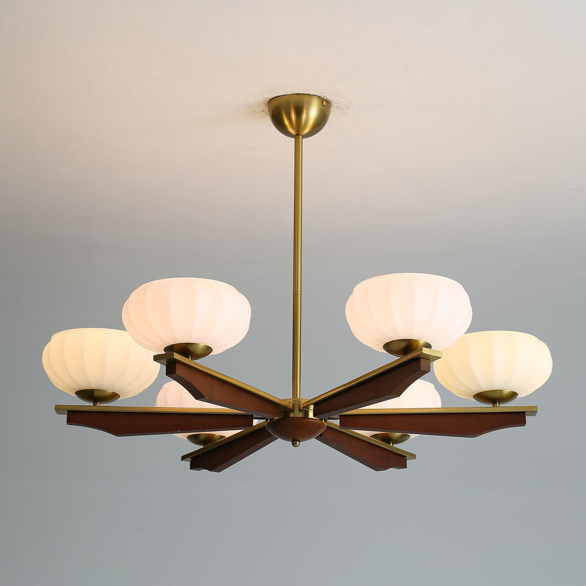 Veo Lustre Vintage Traditionnel Élégant en Bois-Cielum