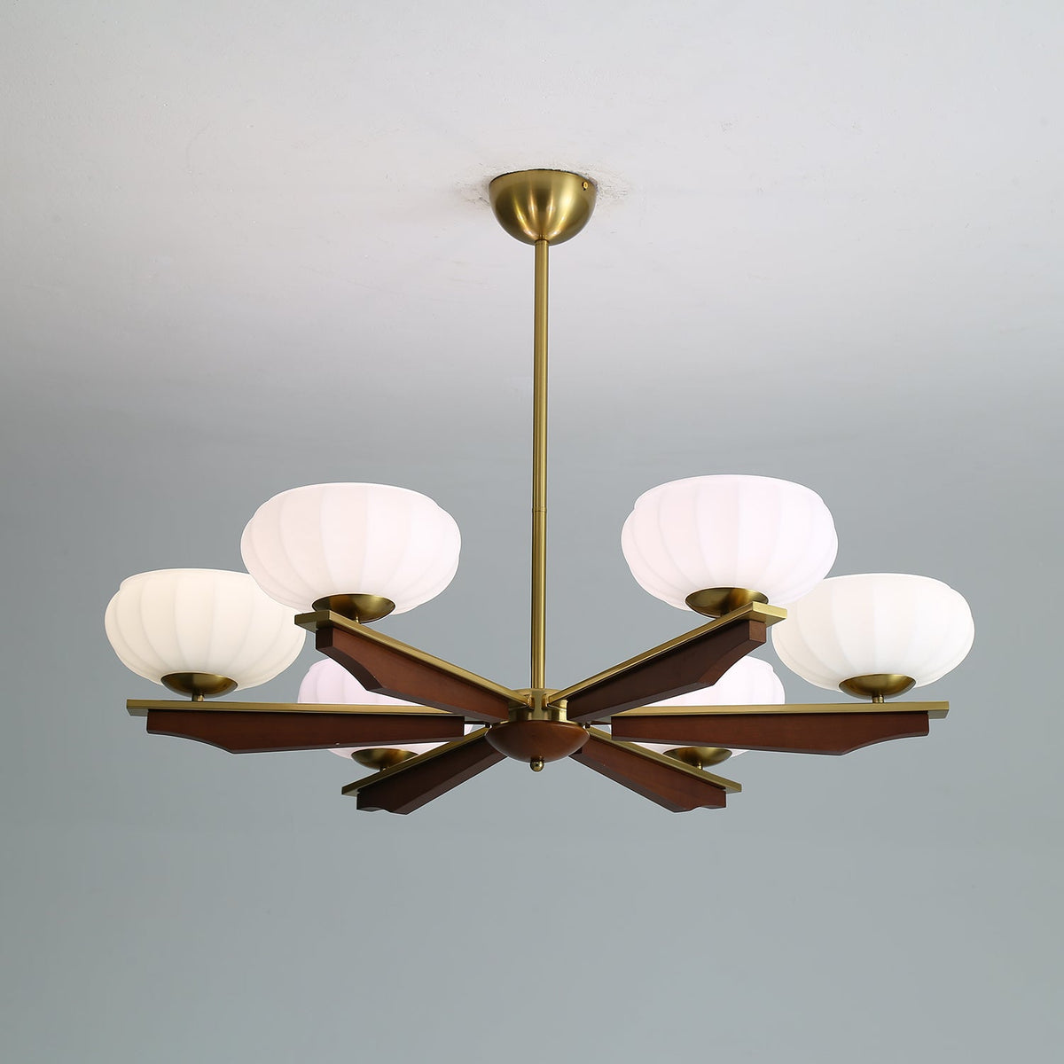 Veo Lustre Vintage Traditionnel Élégant en Bois-Cielum