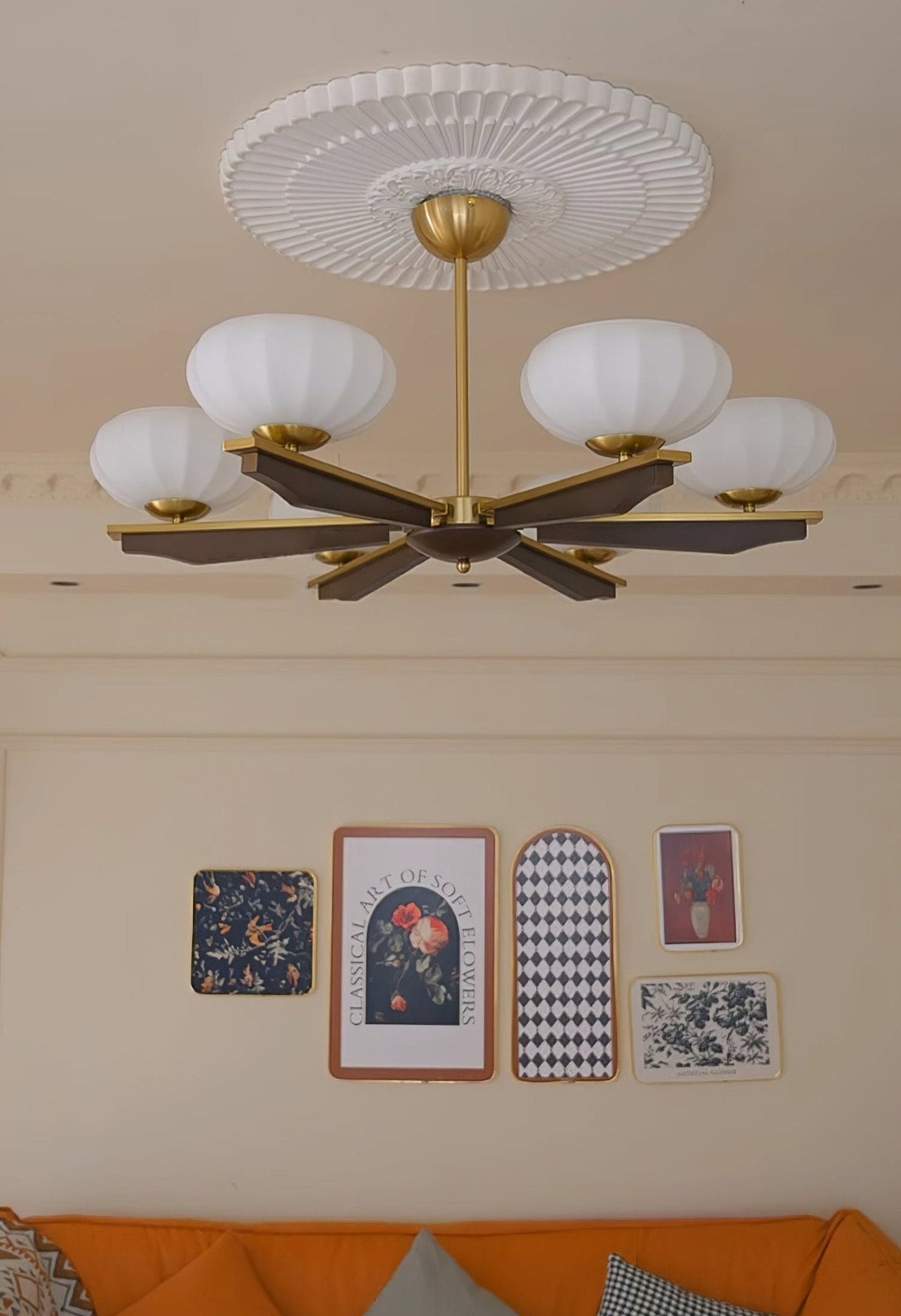 Veo Lustre Vintage Traditionnel Élégant en Bois-Cielum