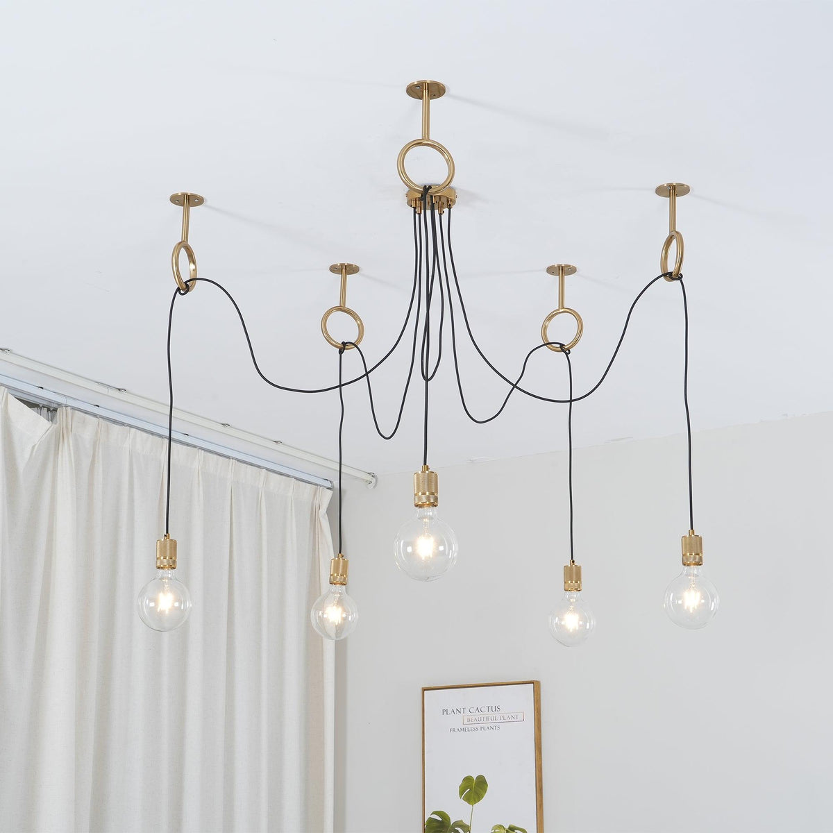 Nominex Lustre Industrial Spider Bulb Hanging-Cielum