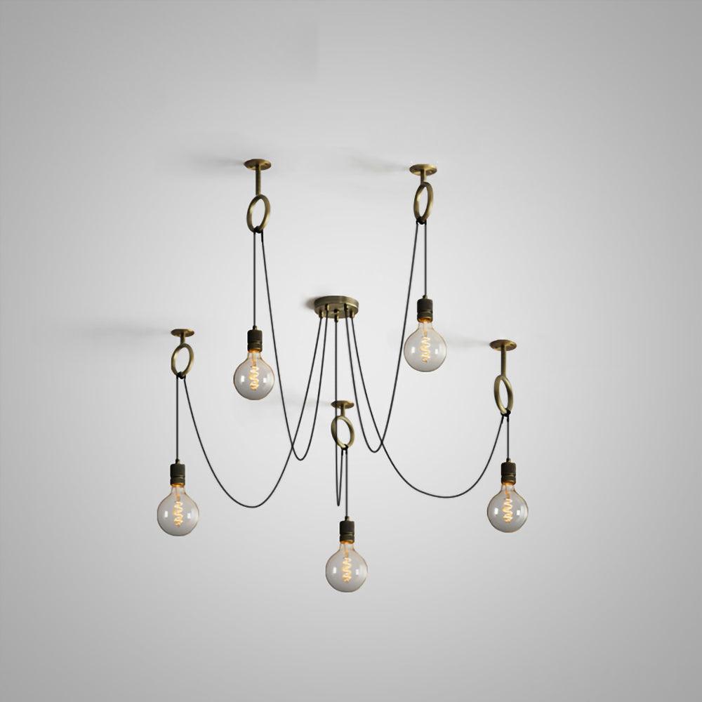 Nominex Lustre Industrial Spider Bulb Hanging-Cielum