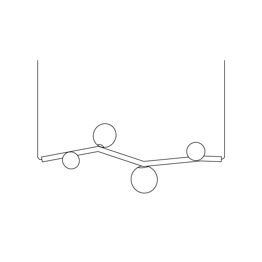 Bariven Suspension Horizontale Verre Moderne-Cielum
