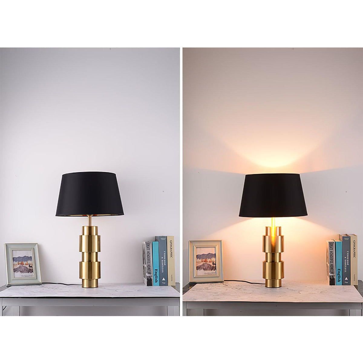 Lyle Lampe de Table Industrielle en Tissu