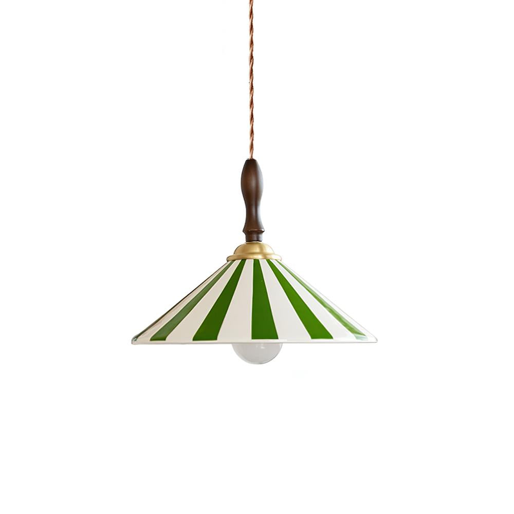 Tevelix Suspension Abat-jour Céramique Rayé-Cielum