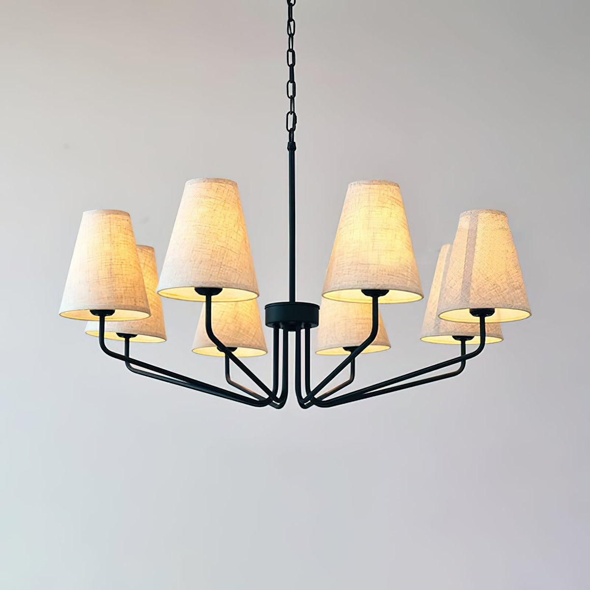 Calelle Lustre Tissu Laiton Industriel Vintage