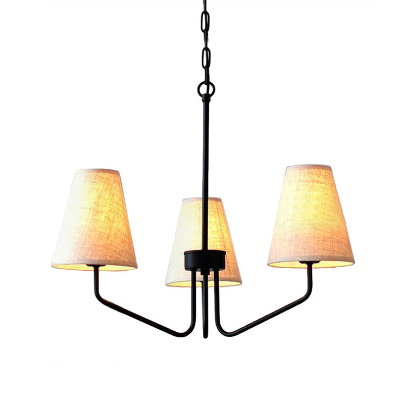 Calelle Lustre Tissu Laiton Industriel Vintage