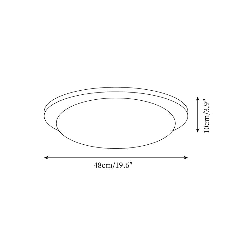 Ririxenor Plafonnier Résine Texturée Ton Bois LED-Cielum