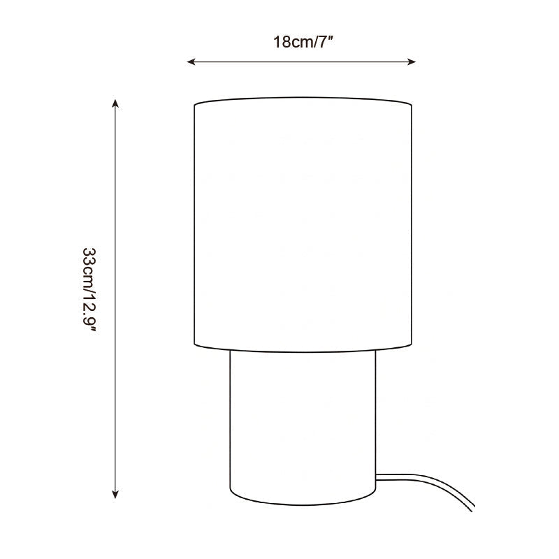 Alderielle Lampe de Table en Bois Noyer